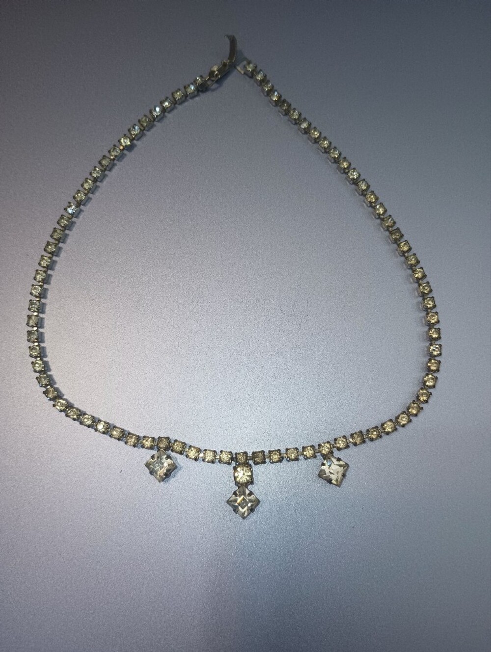 Vintage Rhinestone Choker Necklace